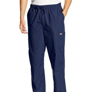NWT Men's Cherokee Cargo Scrub Pant Navy Blue